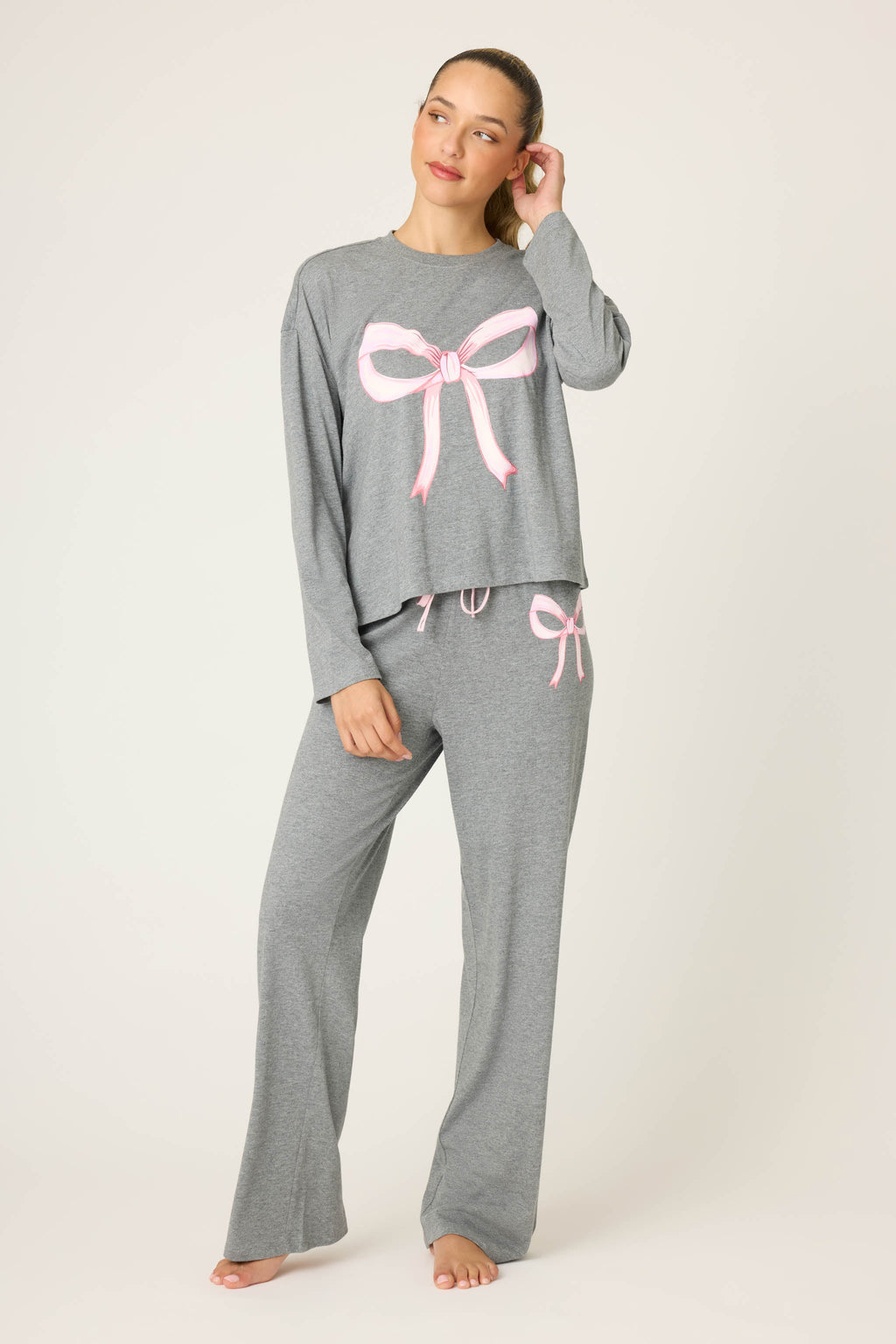 All Bow'd Up Long Sleeve Lounge Set